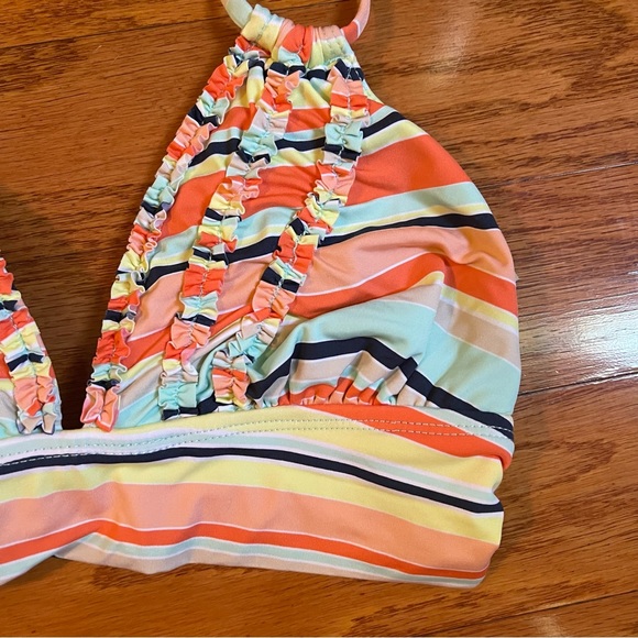 David Cremeux woman’s size medium two piece striped swimsuit. - Picture 2 of 9